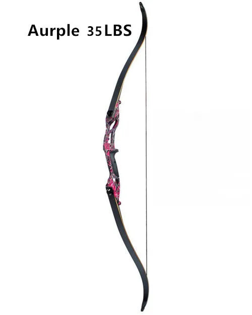 JUNXING F179  56" 30-50lbs Recurve Bow American Hunting Bow Archery 17 inche Metal Riser Tranditional Long Bow Hunting