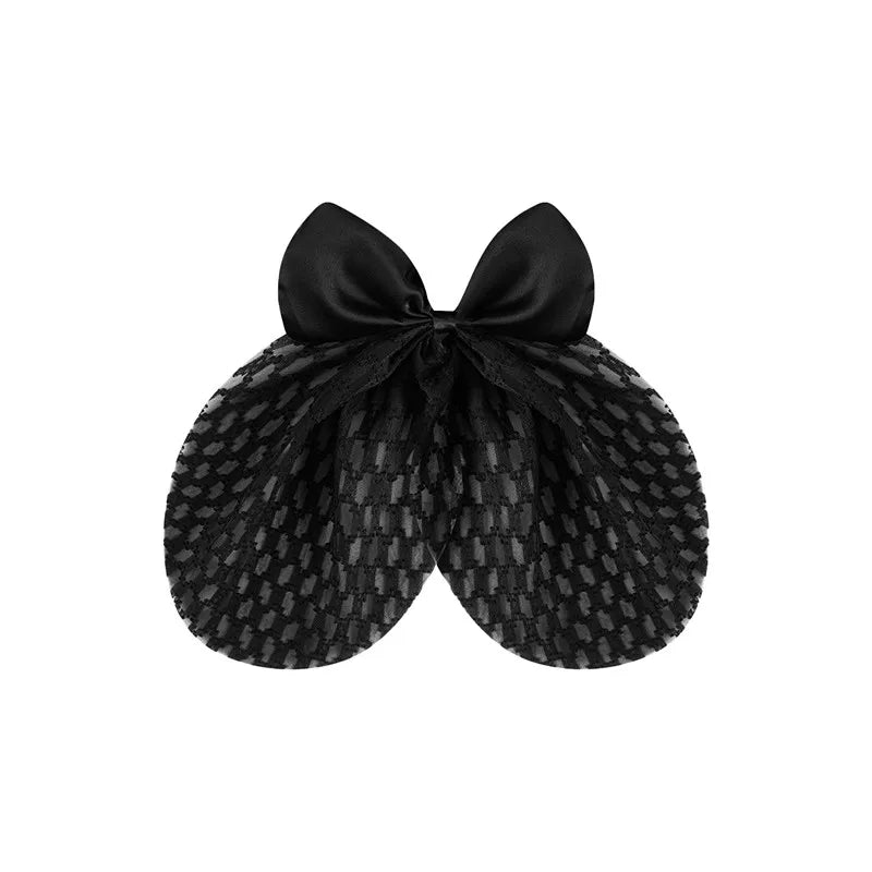Glitter Sequin Bow Elastic Hair Bands with Ponytail Tie Scarf