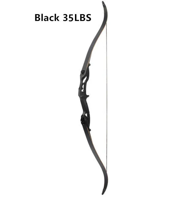JUNXING F179  56" 30-50lbs Recurve Bow American Hunting Bow Archery 17 inche Metal Riser Tranditional Long Bow Hunting