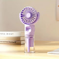 Portable Handheld Misting Fan with 4 Speeds and USB Charging