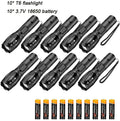 High Power T6 LED Waterproof Zoomable Flashlight with 5 Modes