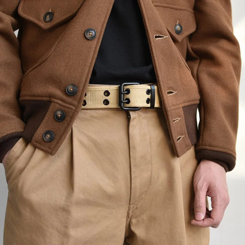 Men and women canvas belts are porous and need not be punched The buckle belts are sturdy and durable jeans waist for students