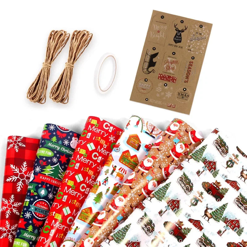Christmas Lantern Pattern Tissue Paper for Gift Wrapping