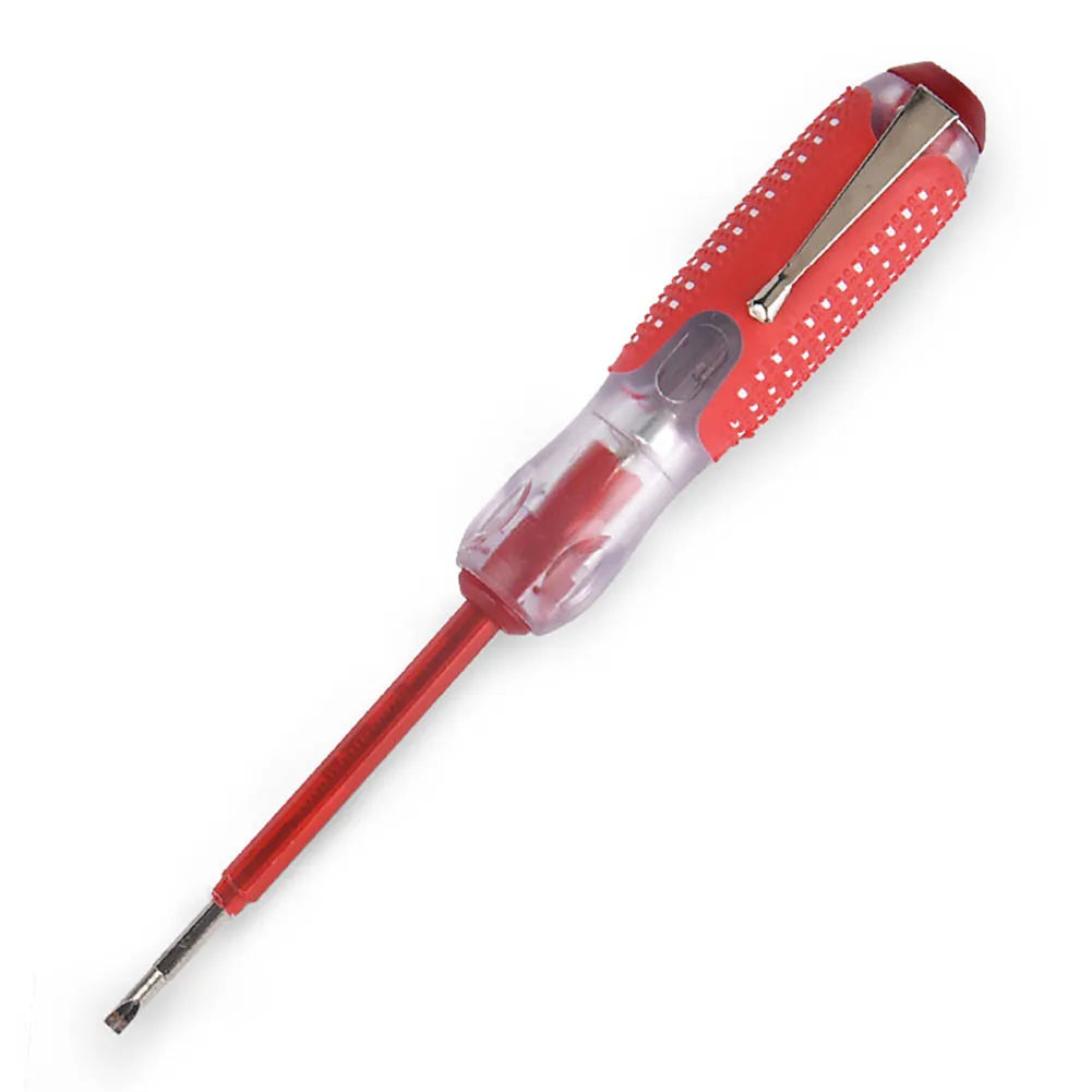 Portable 100V to 500V Voltage Tester with Dual Screwdriver Ends for Slotted and Fasteners in Automotive and Home Repair