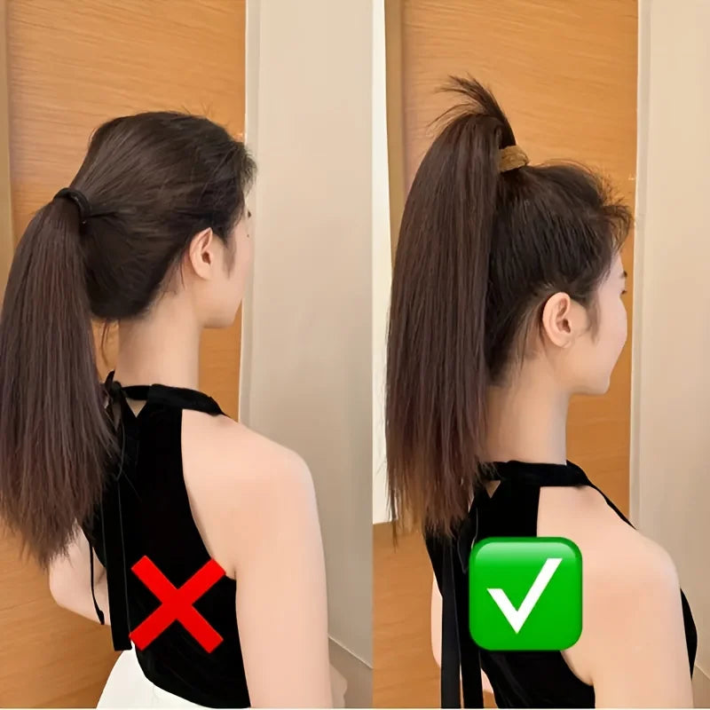 A Set of 5/10High Elastic Thick HairBands Hair rope Suitable for Ladies-Elegant and Sweet Solid Color Bun Tie Multi-Color Option