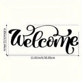 Stunning Welcome Metal Wall Art Sign - Durable Iron Decorative Plaque for Home and Garden with Rustic Finish - Weather Resistant