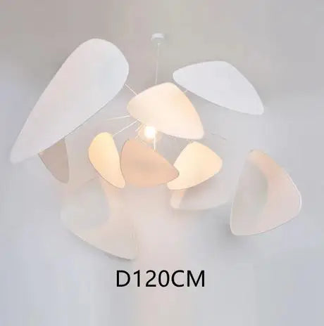 Hand-Woven Rattan Leaf Grid Chandelier E27 Wicker Pendant Lamp