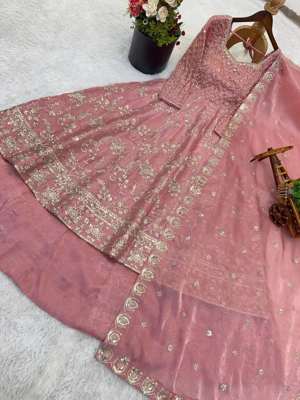 Hot Selling New Fashionable Designer Anarkali Dress for Women Full Sleeve Beautiful Georgette Indian Pakistani Ready To Wear