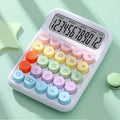 1pc 12-digit large LCD display and big round button desktop calculator for flexible keyboard calculator for office, school