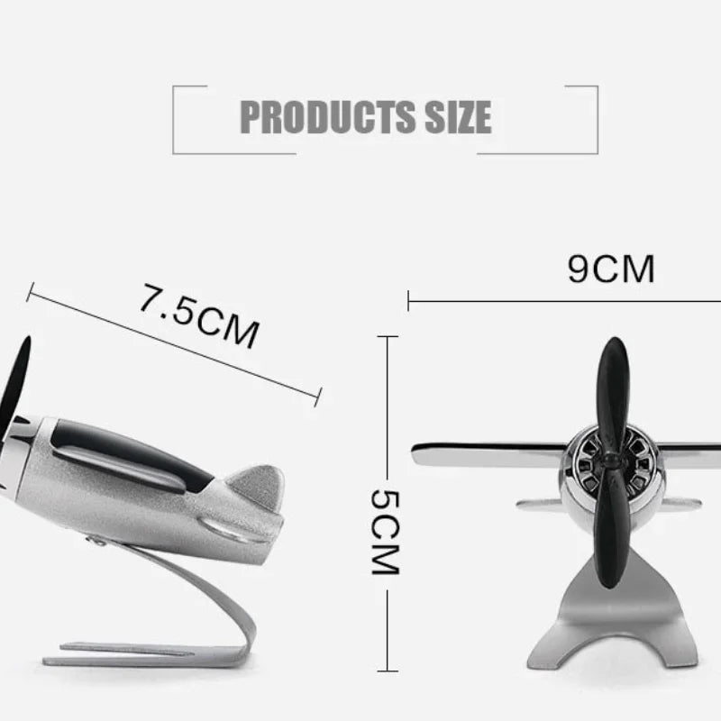 Solar Airplane Model Car Air Freshener and Center Console Ornament