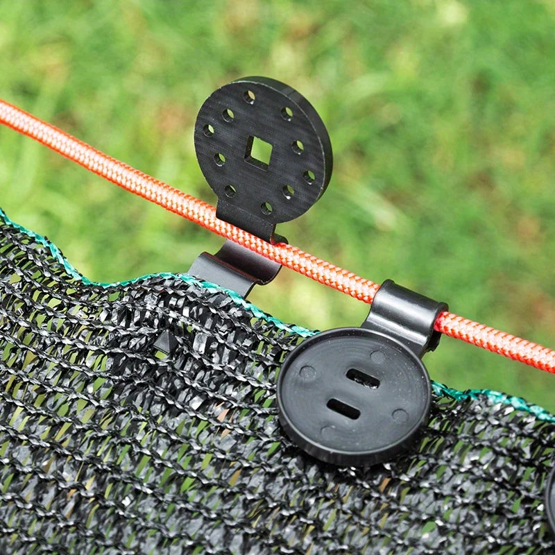 Heavy Duty Round Plastic Shade Cloth Clips for Netting and Gardening