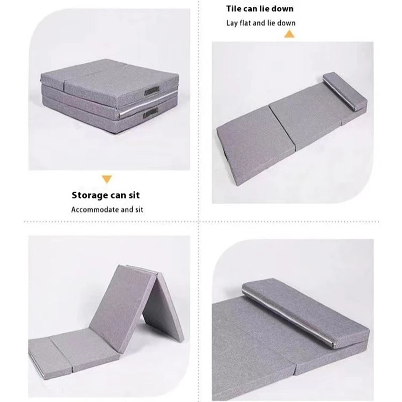 Car Rear Sleeping  Car Travel Bed Folding Bed Non Inflatable Camping Bed Office Rest Mat With Pillow Pad Folding Extension Board