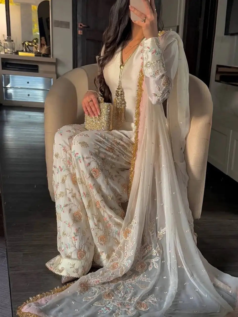 Indian Special Salwar Kameez Readymade, Customizable Pakistani Suit With Dhoti Style Pant, Traditional Indian Outfit Women