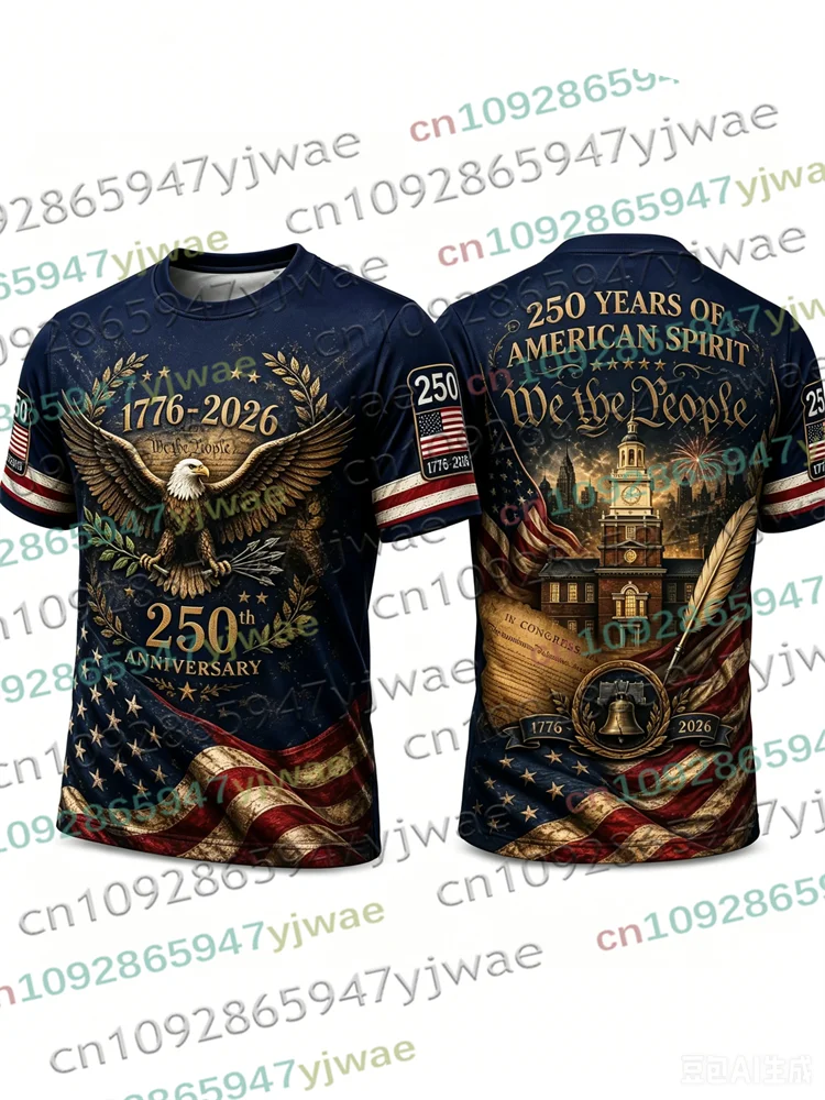America 250th Anniversary USA Flag 1776–2026 Unisex T-Shirt