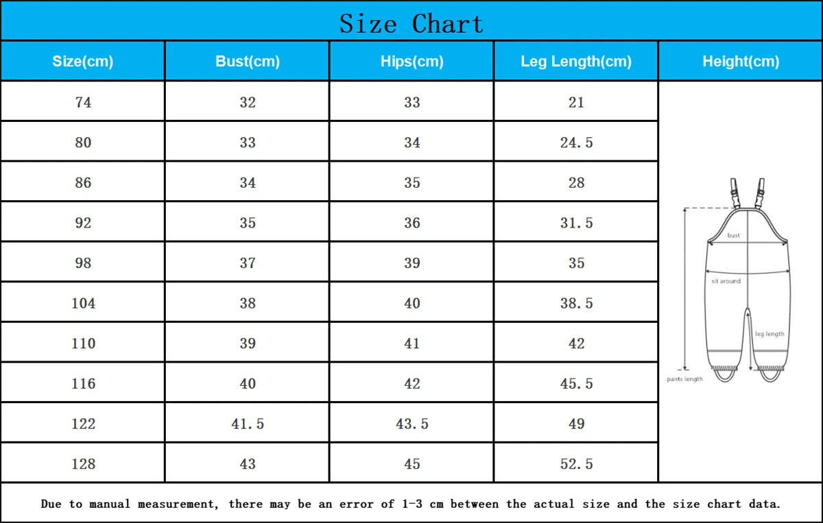 HONEYKING Kids Jumpsuit For Boys Toddler Outdoor Clothes Waterproof Rain Pants Baby Girl Overalls For Children