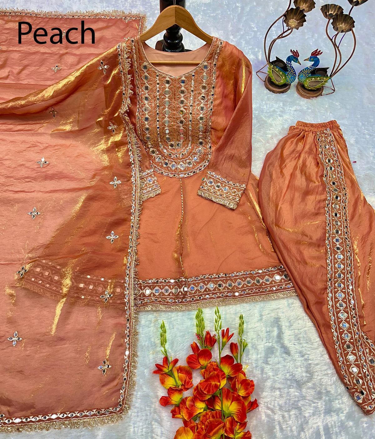 Yellow Traditional Indian Salwar Kameez Women Silk Ankle-Length Wedding Party Winter Loose Fit Stretchable Ethnic Pakistan India