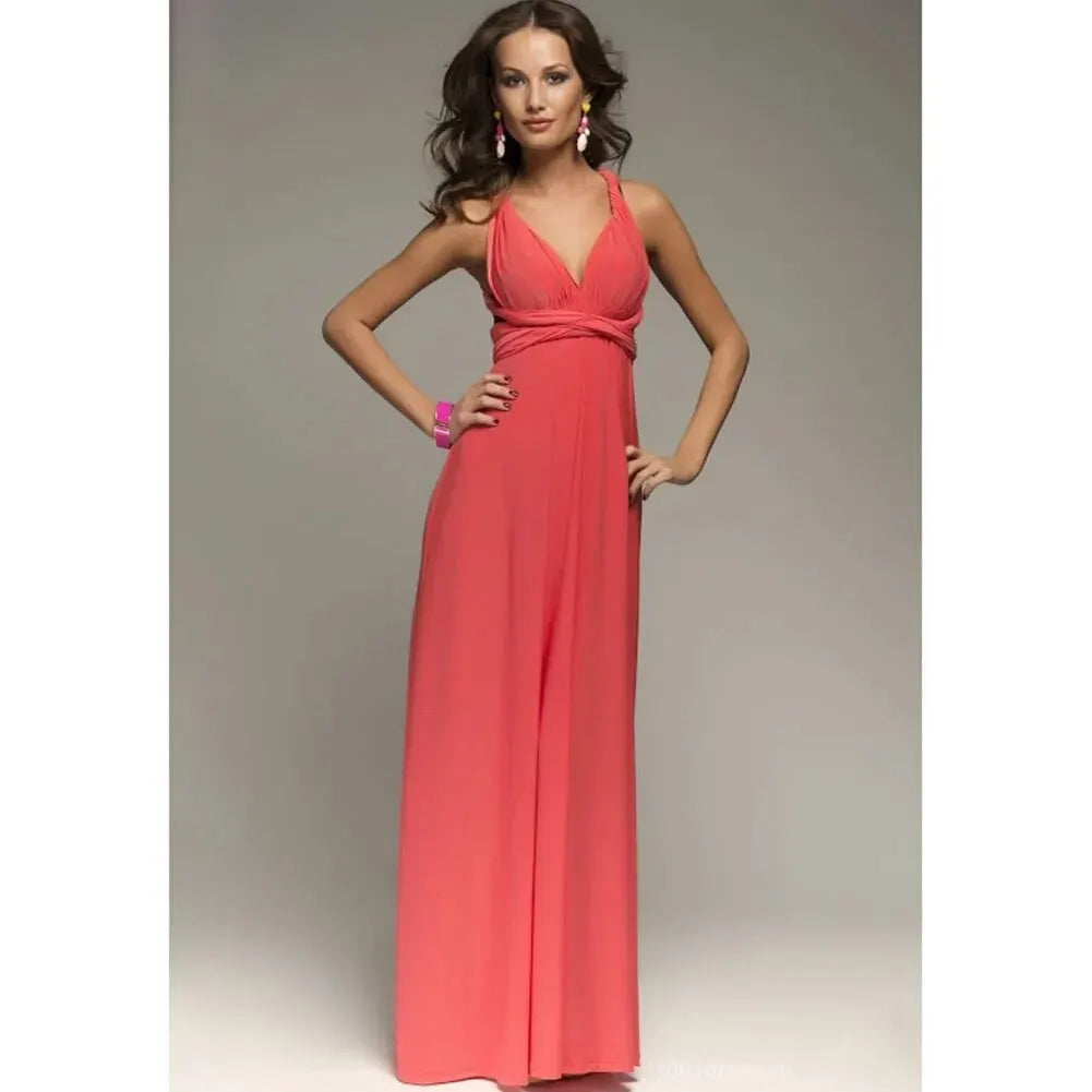 Women's Multiway Convertible Boho Maxi Bandage Dress