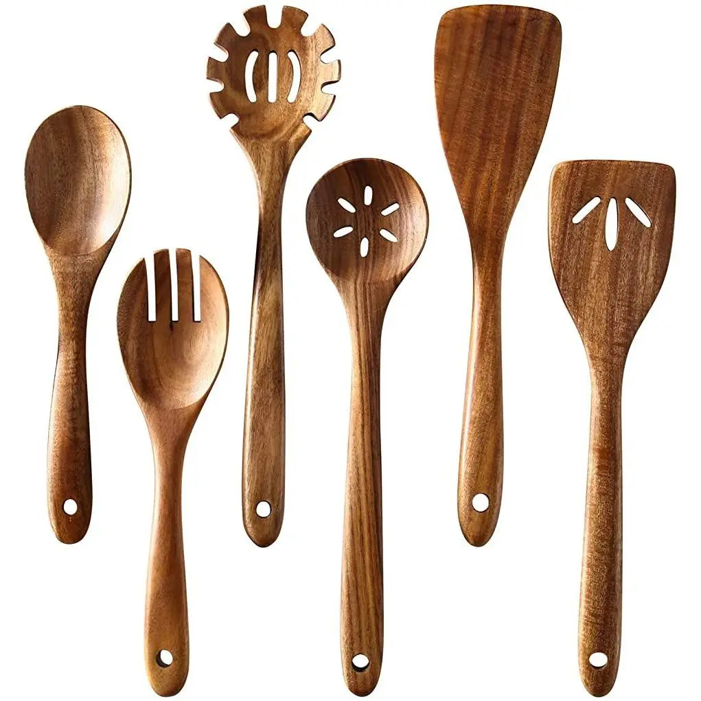 Durable Acacia Wood Salad Serving Spoon Natural Eco-Friendly Utensil RR ENTERPRISES India RR202511902