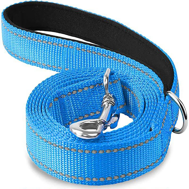 Night Reflection Dog Pet Towing Rope 1.2/1.5/1.8m Guard Rope Pet Walking Training Leash Cats Dogs Harness Collar Lead Strap