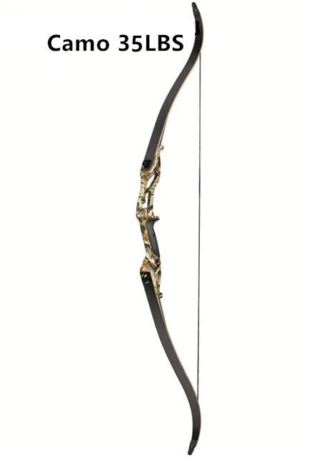JUNXING F179  56" 30-50lbs Recurve Bow American Hunting Bow Archery 17 inche Metal Riser Tranditional Long Bow Hunting