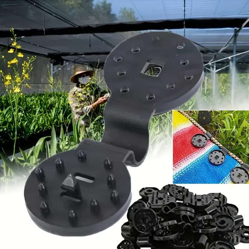 Heavy Duty Round Plastic Shade Cloth Clips for Netting and Gardening