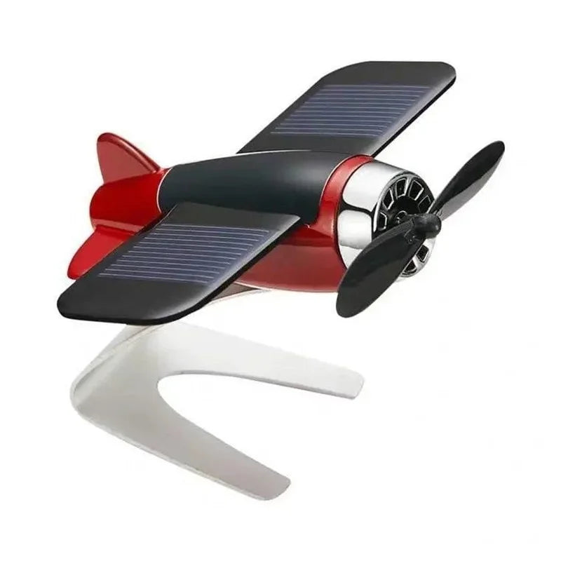 Solar Airplane Model Car Air Freshener and Center Console Ornament