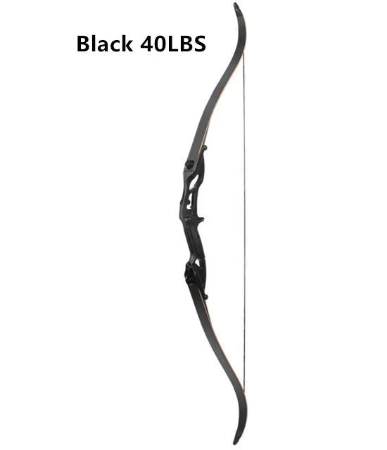 JUNXING F179  56" 30-50lbs Recurve Bow American Hunting Bow Archery 17 inche Metal Riser Tranditional Long Bow Hunting