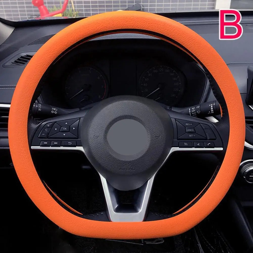 Anti-skid Elastic Silicone Steering Wheel Cover