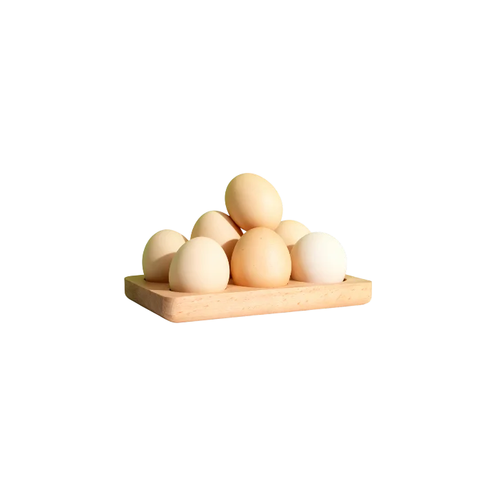 Custom Logo Eco-Friendly Wooden Egg Storage Tray Holder Rack Basket for Home Kitchen Use