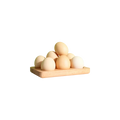 Custom Logo Eco-Friendly Wooden Egg Storage Tray Holder Rack Basket for Home Kitchen Use