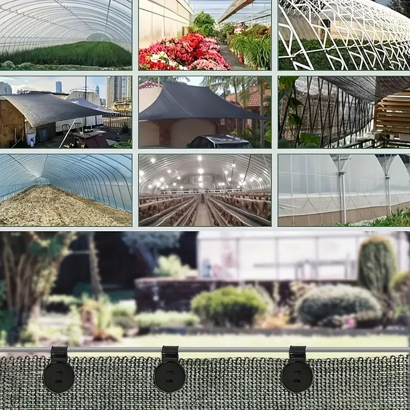 Heavy Duty Round Plastic Shade Cloth Clips for Netting and Gardening