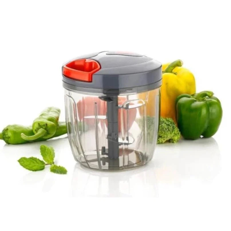 High Quality Plastic Manual Vegetable Dicer Food Chopper Stainless Steel Blades 1000mL Capacity Anti-Skid Base Easy Clean Home