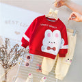 New Spring Autumn Baby Clothes Suit Children Girls Fashion Cartoon T-Shirt Pants 2Pcs/Set Toddler Sports Costume Kids Tracksuits