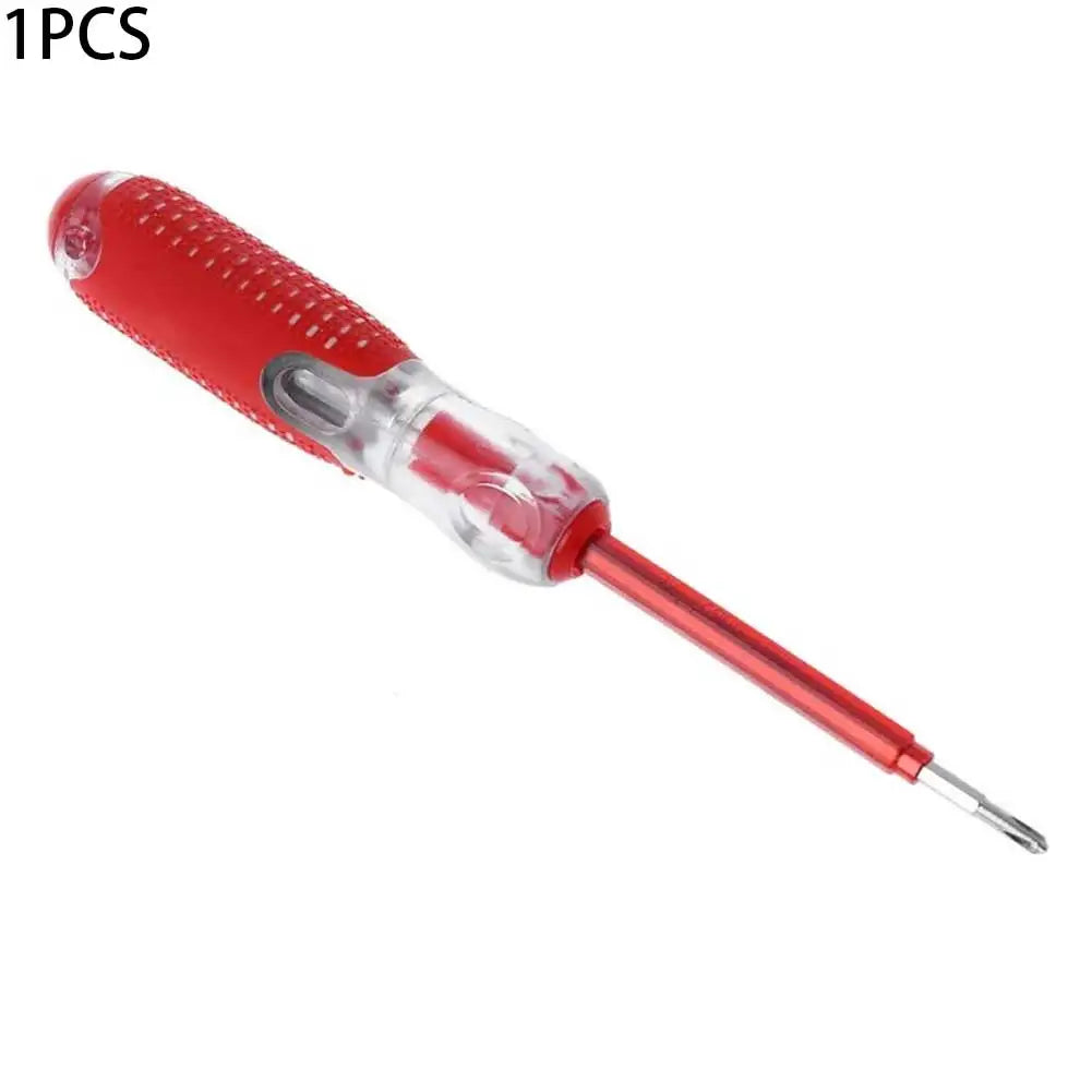 Portable 100V to 500V Voltage Tester with Dual Screwdriver Ends for Slotted and Fasteners in Automotive and Home Repair